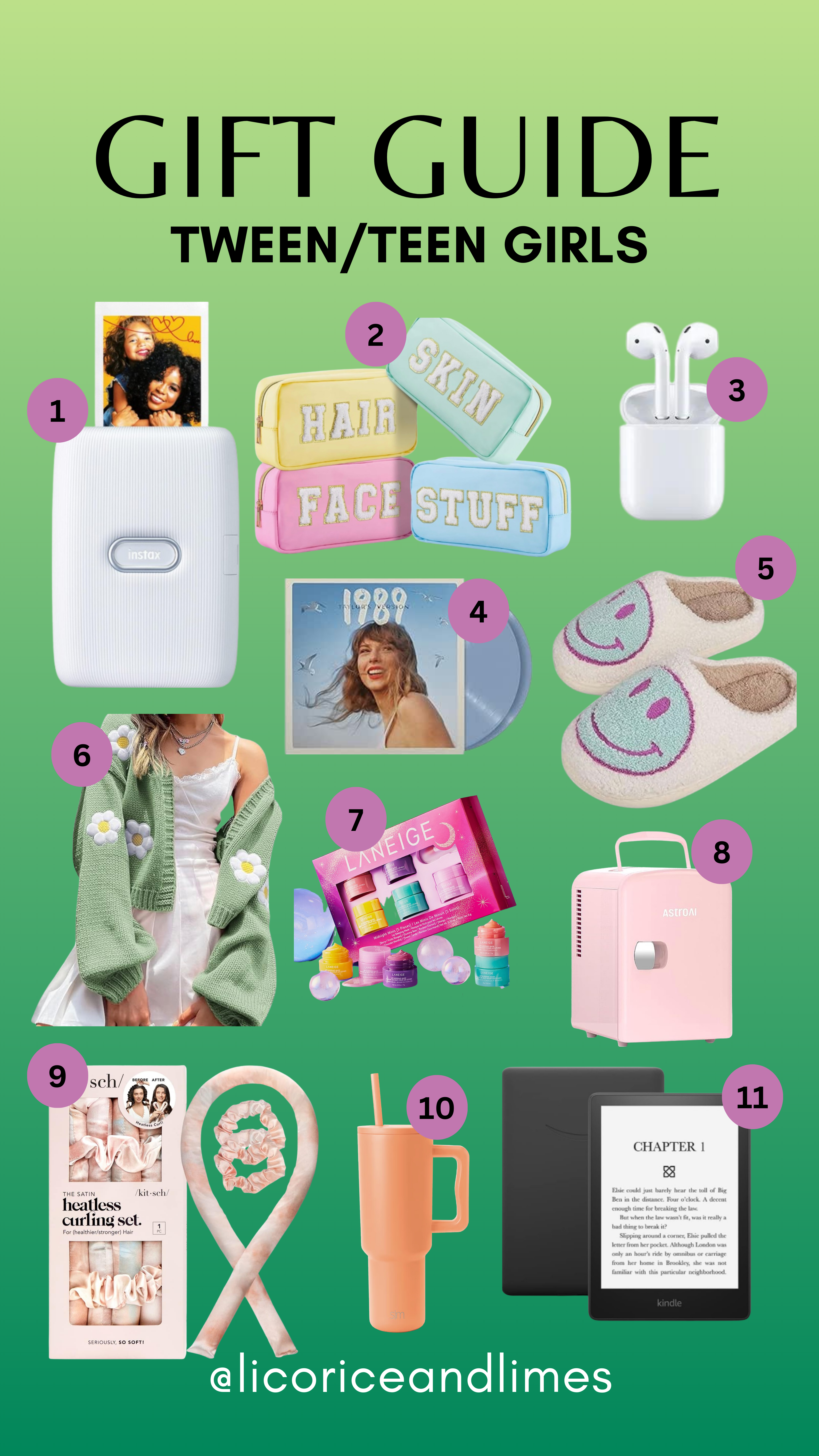 Holiday gift guide for tween and teen girls