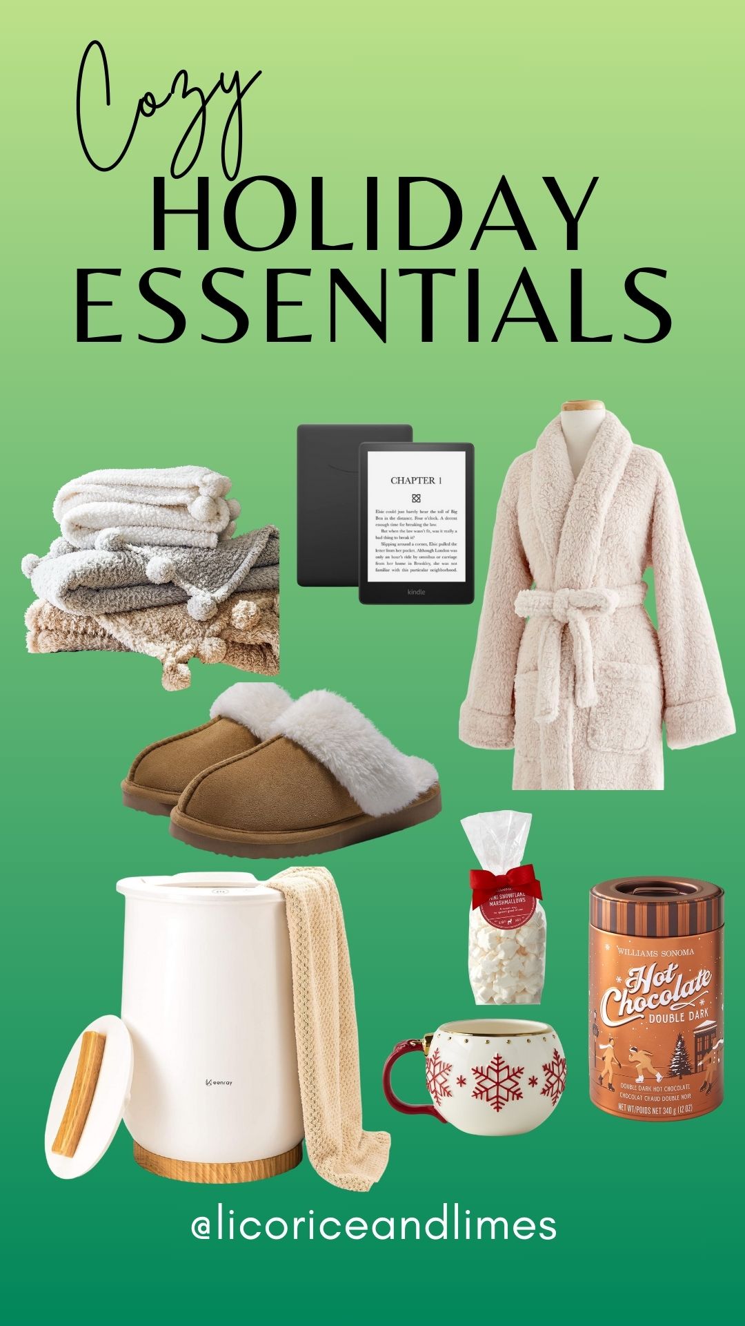 Perfect List of Cozy Holiday Essentials